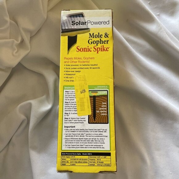 Sweeneys Solar Powered Mole & Gopher Sonic Spike - Picture 3 of 12